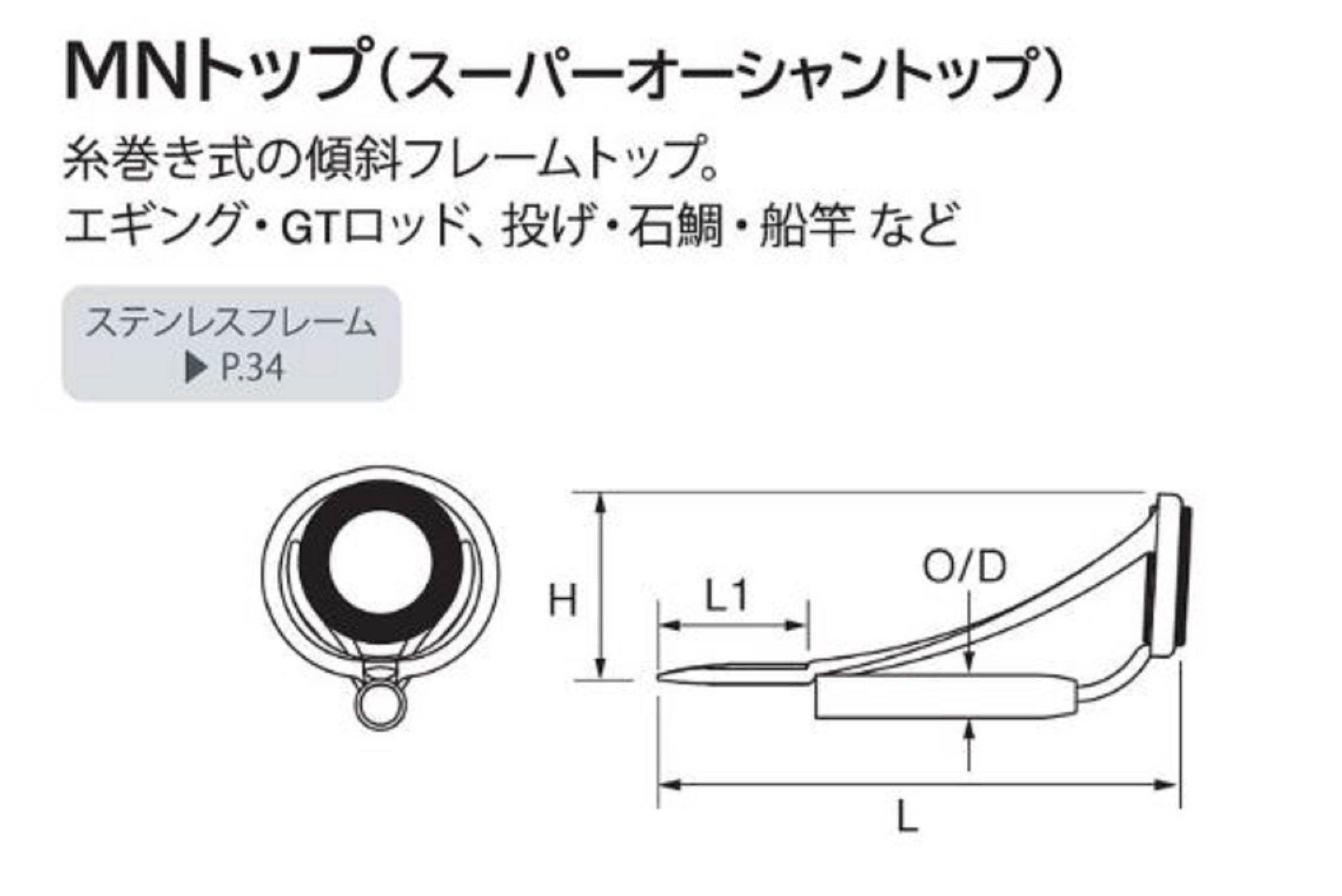Fuji T-MNST Size 10-2.4C Rod Top Guide Titanium Frame SIC x 1 (0656)
