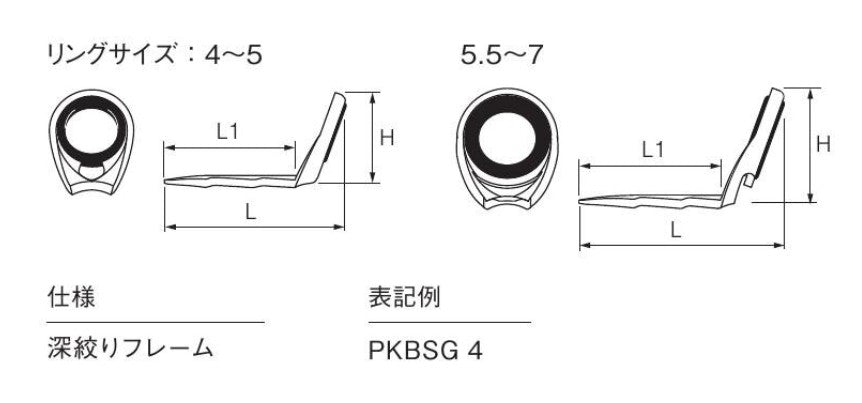 Fuji PKBSG Size 5 Rod Guide Stainless Frame SIC x 1 (5360)