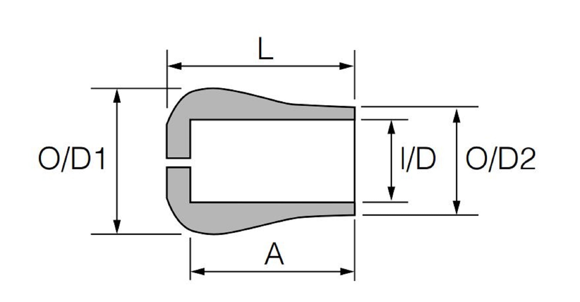 Fuji BRC Size 25R Butt Cap x 1 (8761)