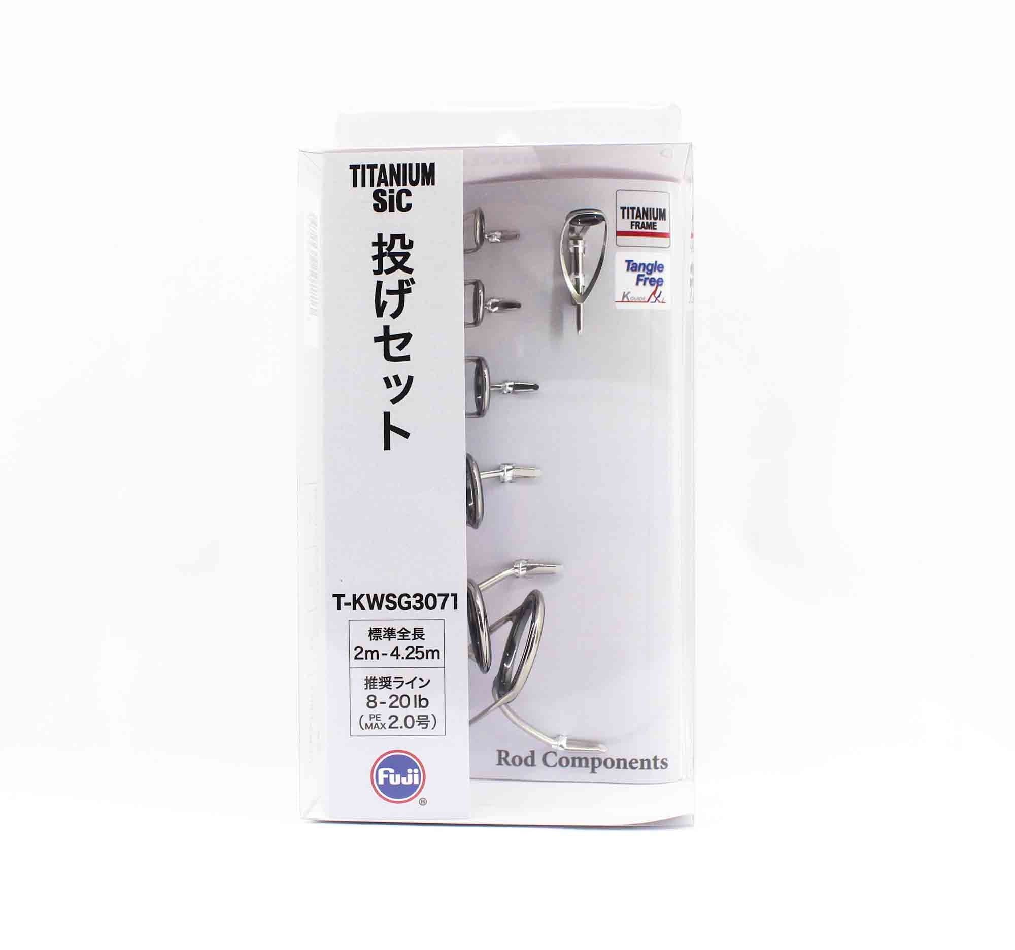 Fuji T-KWSG Size 3071 Rod Guide SIC Titanium Frame Set (9279)