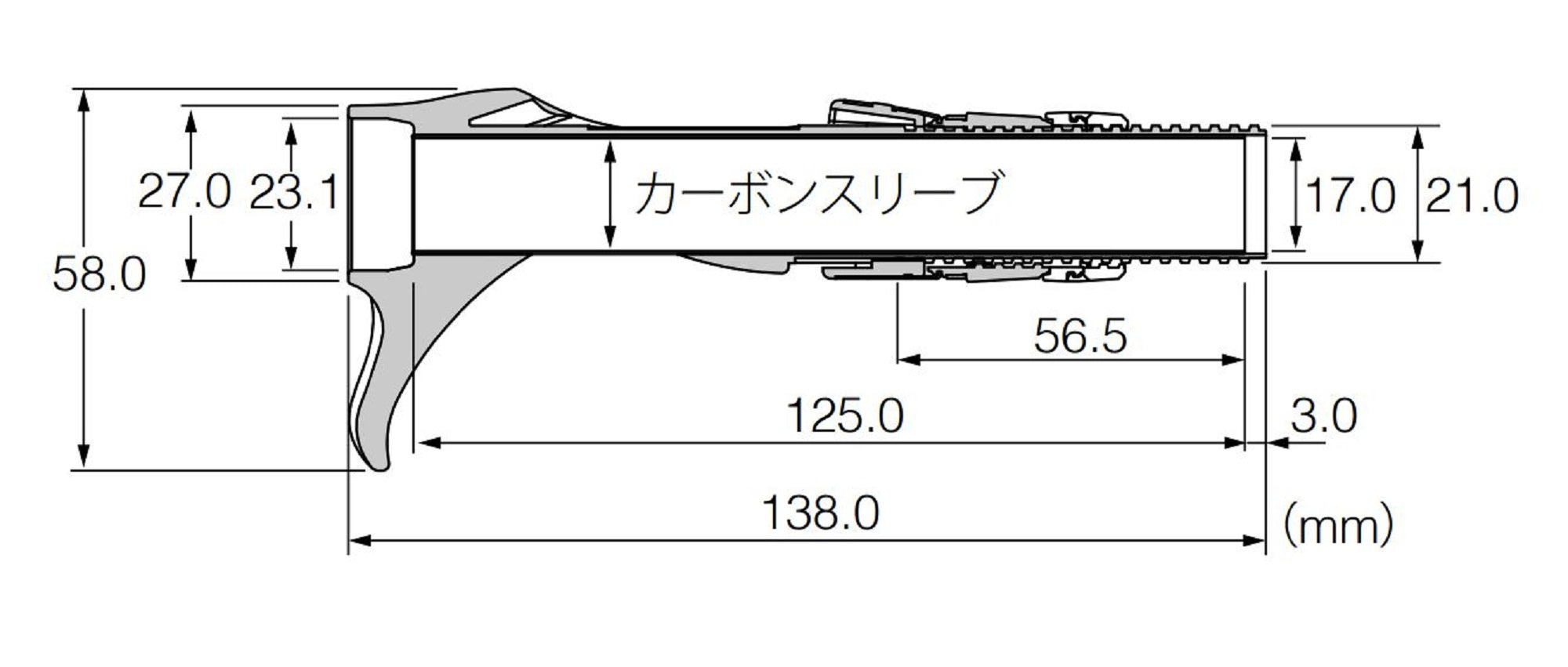 Fuji SB-PLSSDG18IC-17.0CS Reel Seat for Baitcast Set (4500)