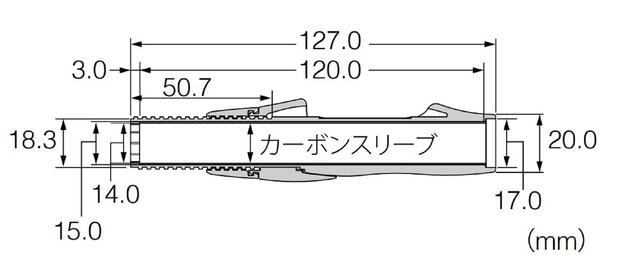 Fuji SB-TVSTS16-14.0CS Reel Seat for Spinning Set (4524)