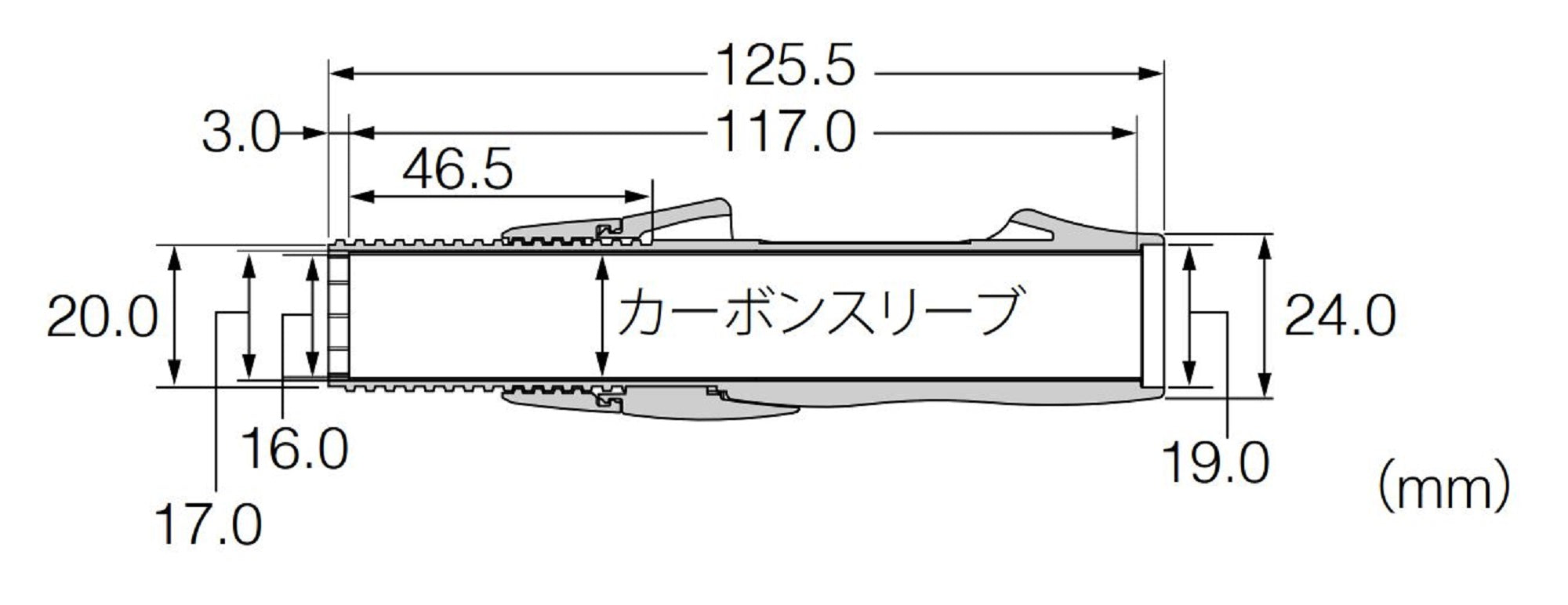 Fuji SB-TVSTS17-16.0CSS20 Reel Seat for Spinning Set (5729)