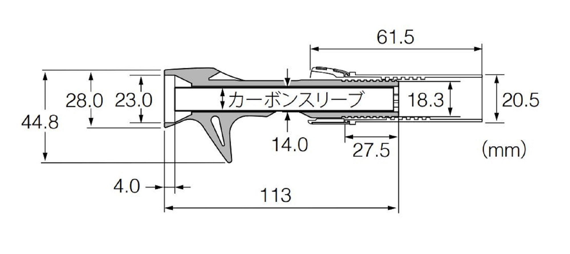 Fuji SBACSKN16SB-14.0CSU Reel Seat for Baitcast Set (1393)