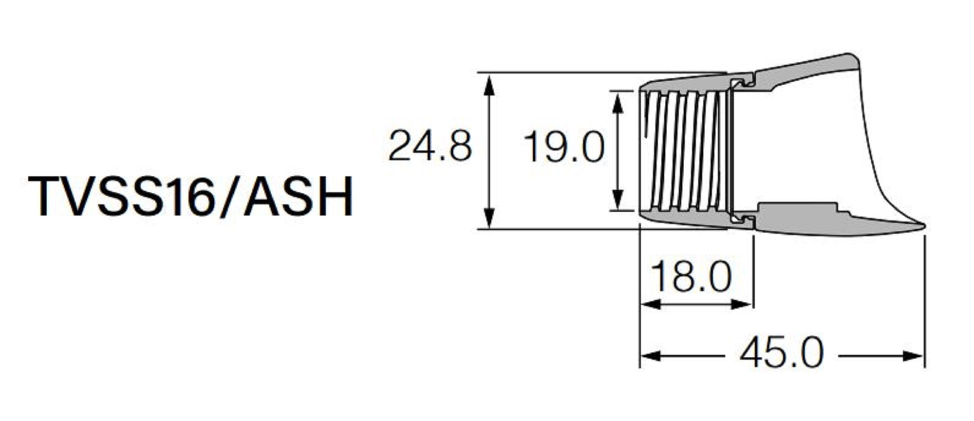Fuji TVSS Size 16 Lock Nut (1447)