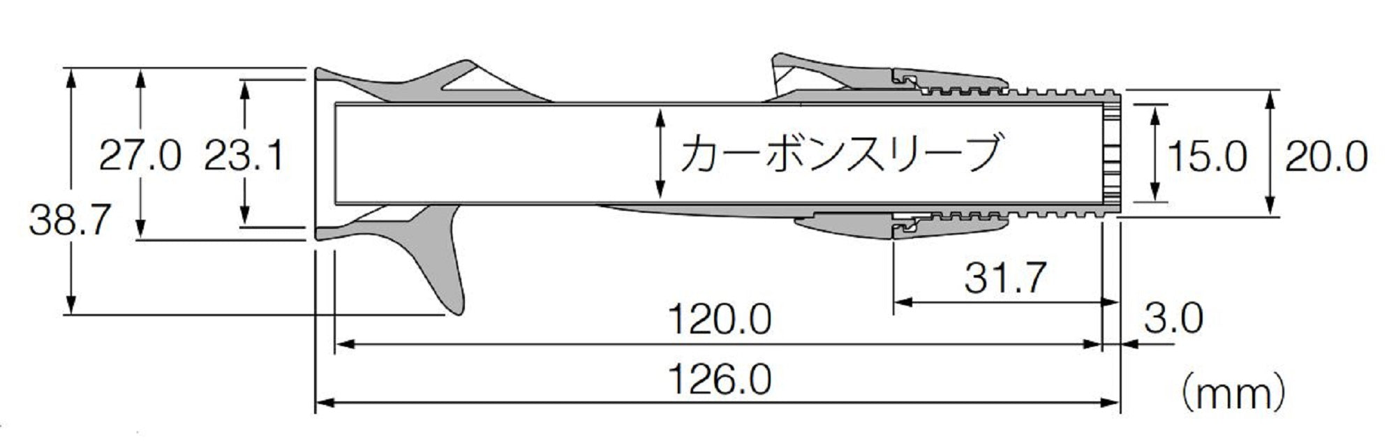 Fuji BPTSMPS17-15.0CS Reel Seat for Baitcast Set (1515)