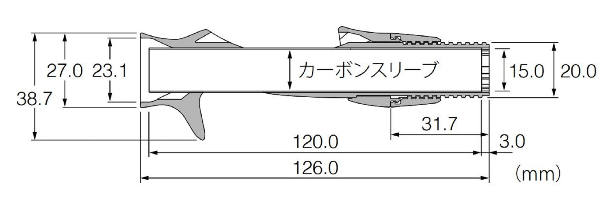 Fuji SBPTSMPS 17-15.0CS Reel Seat for Baitcast Set (1522)
