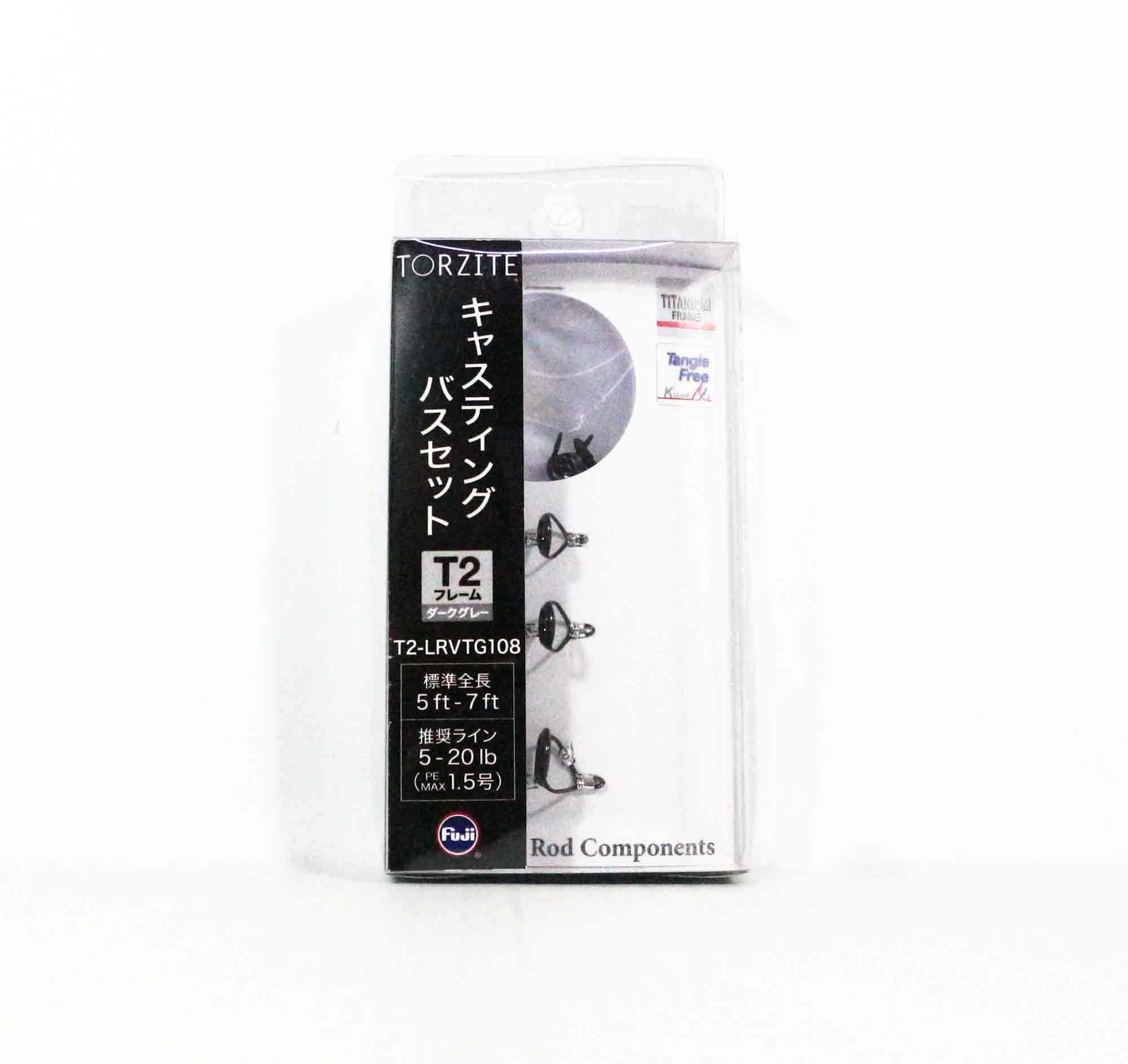 Fuji T2-LRVTG Size 108 Rod Guide Torzite Titanium Frame Set (2970)
