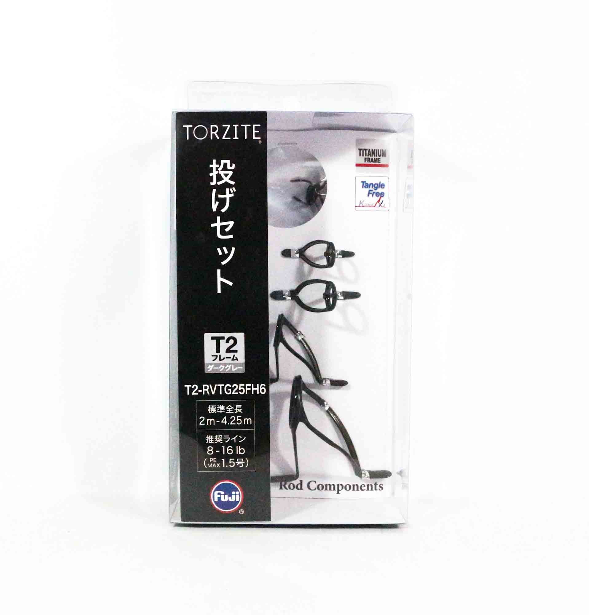 Fuji T2-RVTG Size 25FH6 Rod Guide Torzite Titanium Frame Set (2994)
