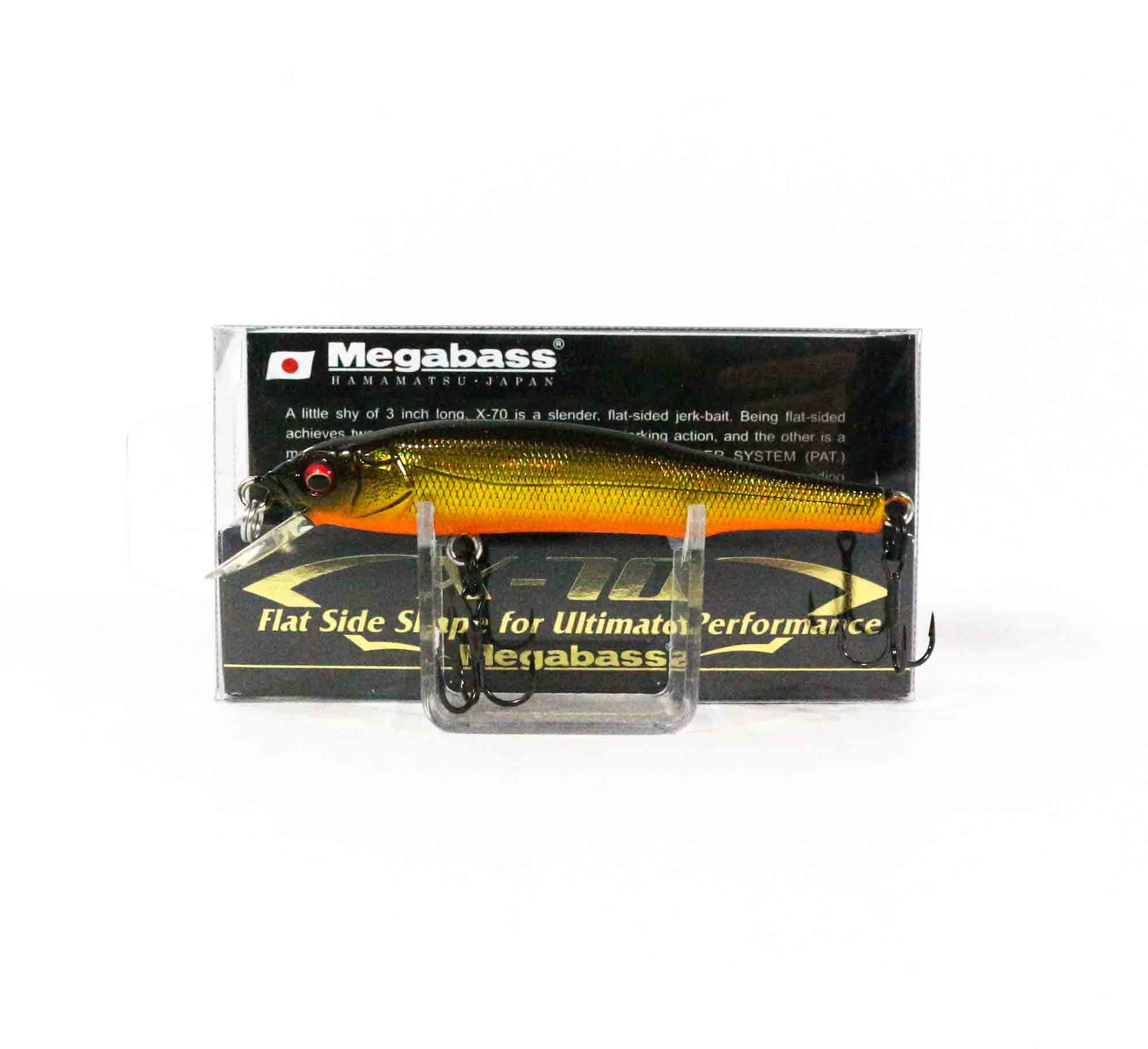 Megabass X-70 Suspend Minnow Lure GG Megabass Kinkuro (8410)