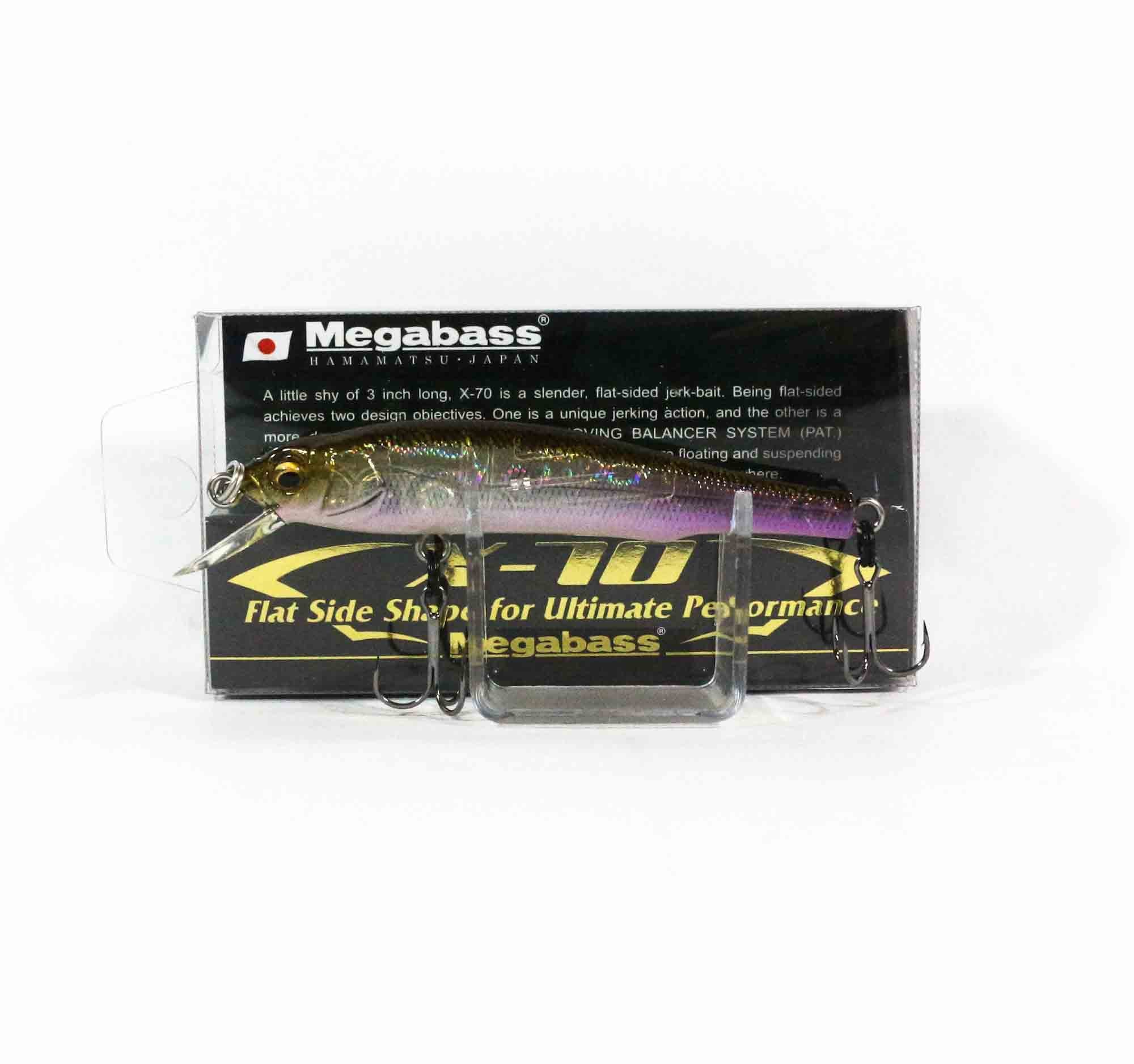 Megabass X-70 Suspend Minnow Lure GP Wakasagi (4182)
