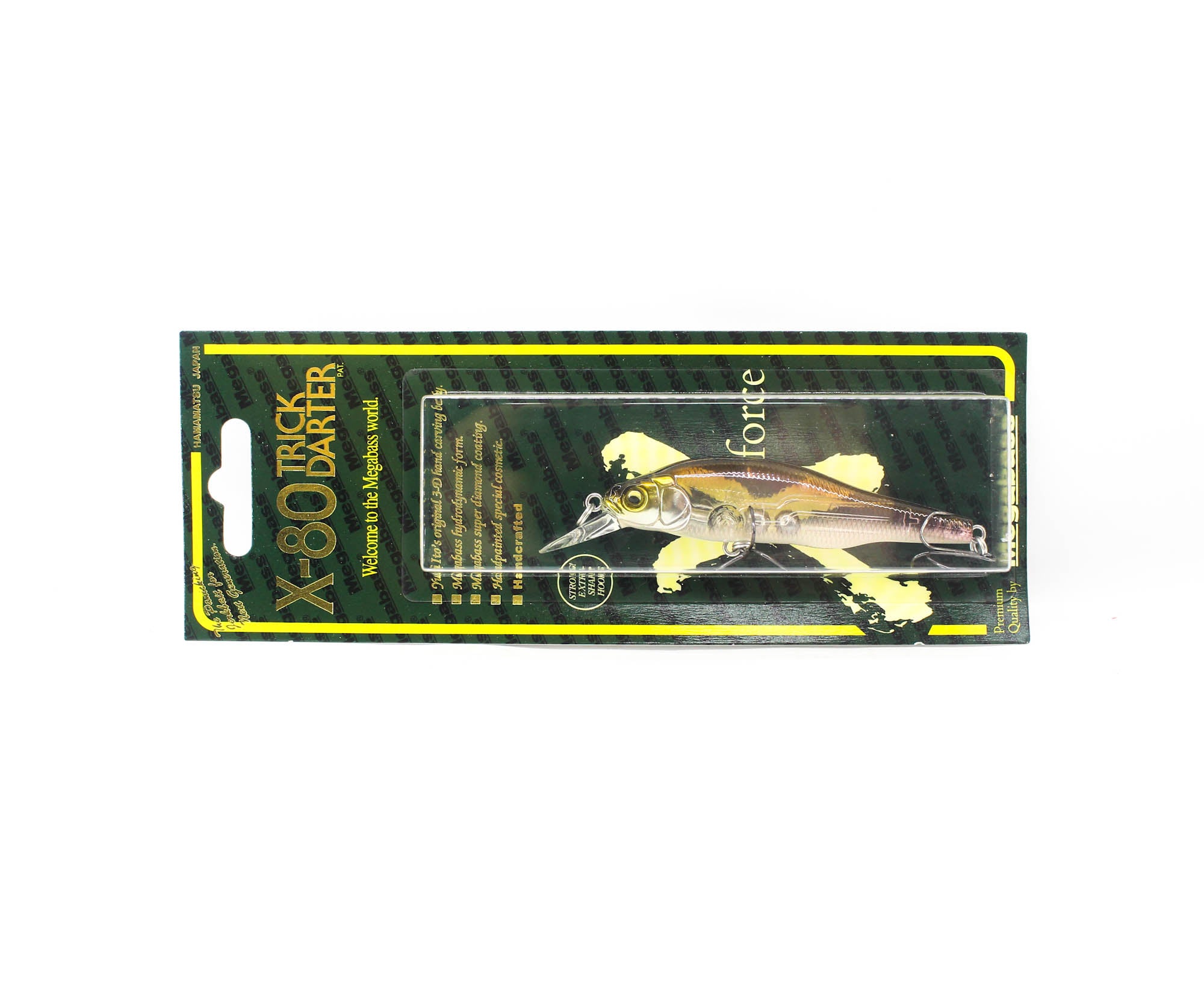 Megabass X-80 Trick Darter Suspend Lure Stealth Wakasaki (8547)