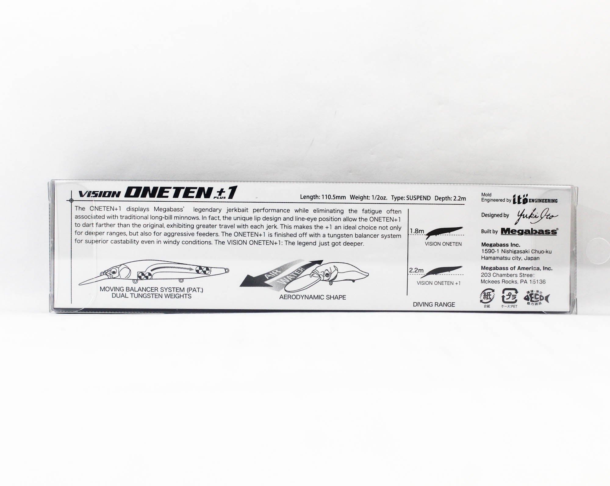 Megabass Vision 110 Oneten 1 Feet Suspend Lure Wagin Galaxy Wakasaki (0416)