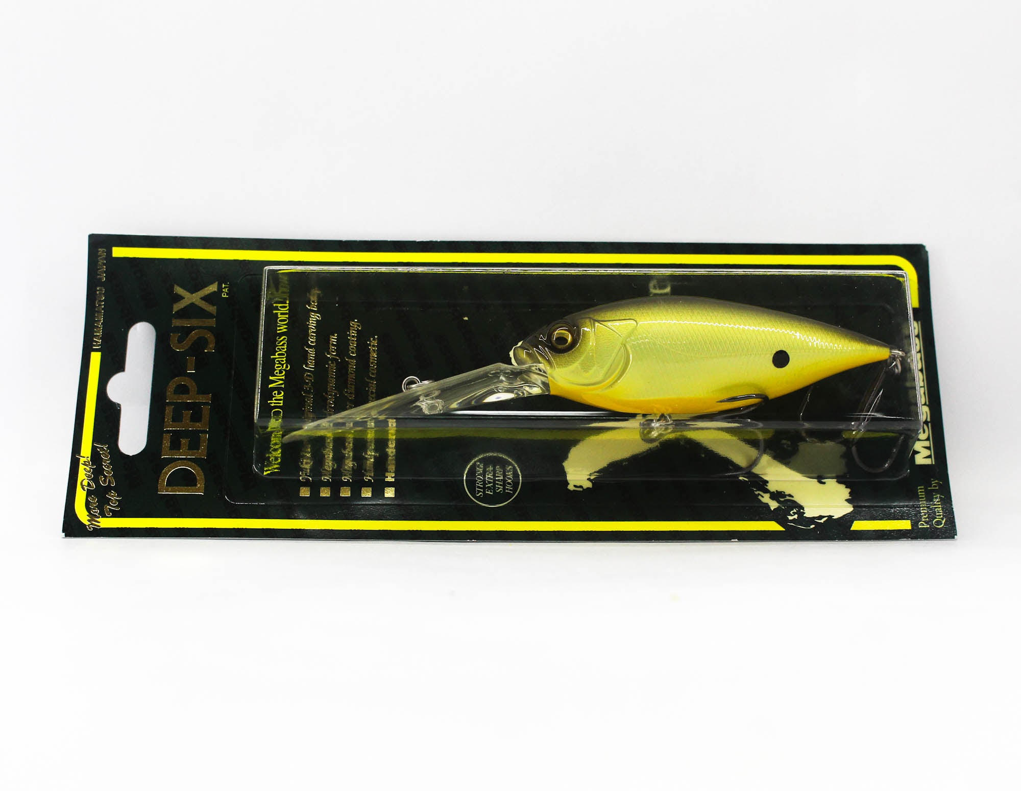 Megabass Deep Six 80 mm 7/8 oz Floating Lure Strike Chart (6172)