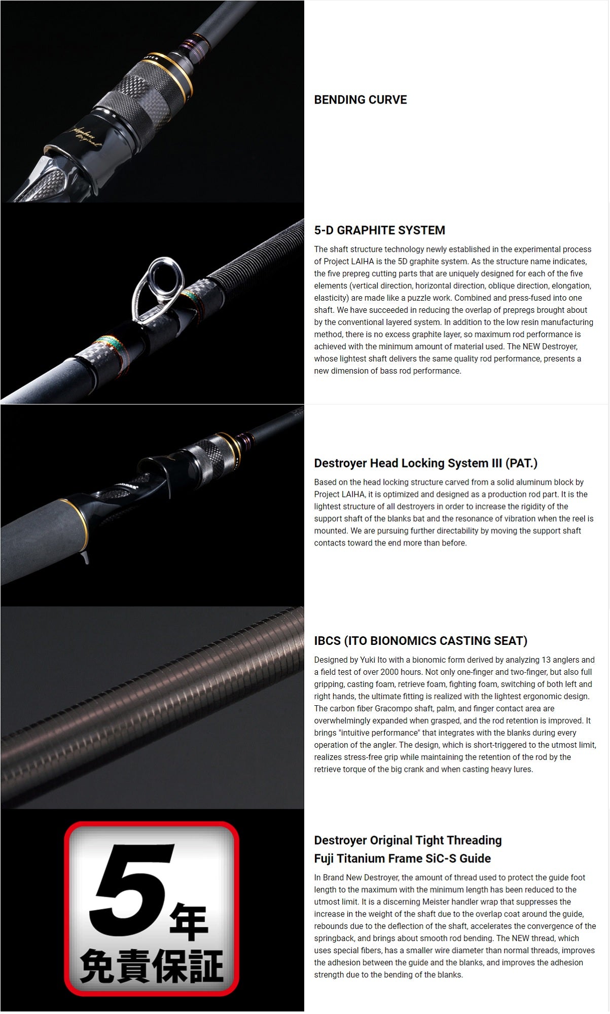 Megabass Rod Baitcast Destroyer F4-63X Eliminator (2102)