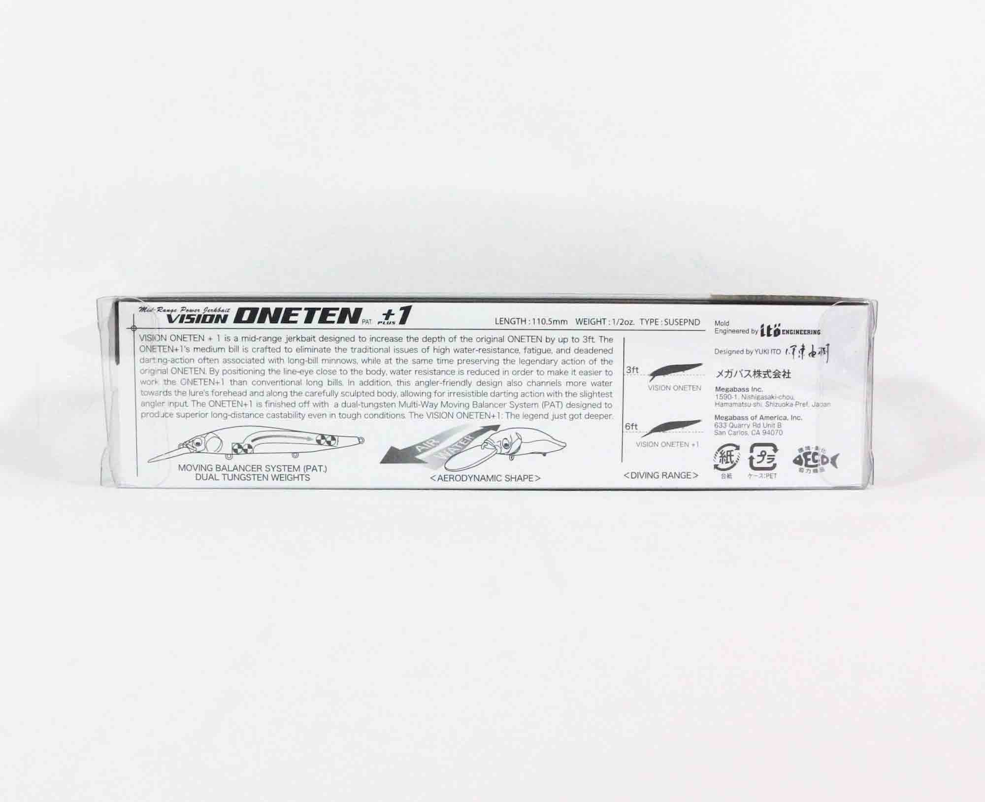 Megabass Vision 110 Oneten 1 Feet Suspend Lure MG Vegitation R (3429)