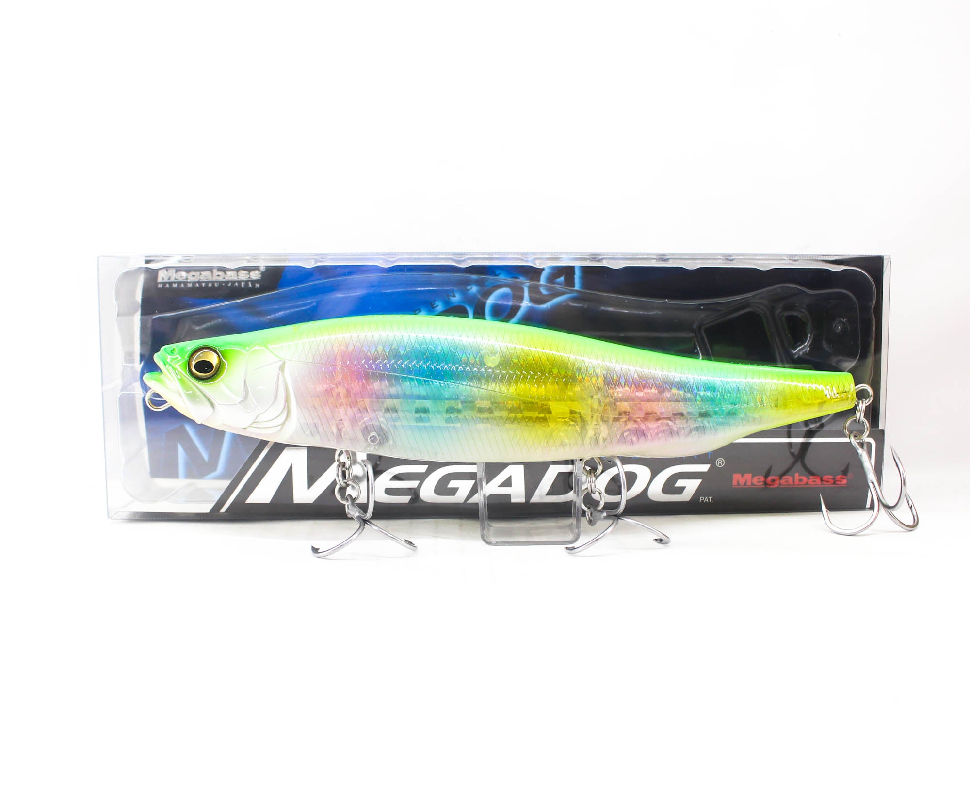 Megabass Megadog 220 Floating Lure GP Lime Rainbow (4614)