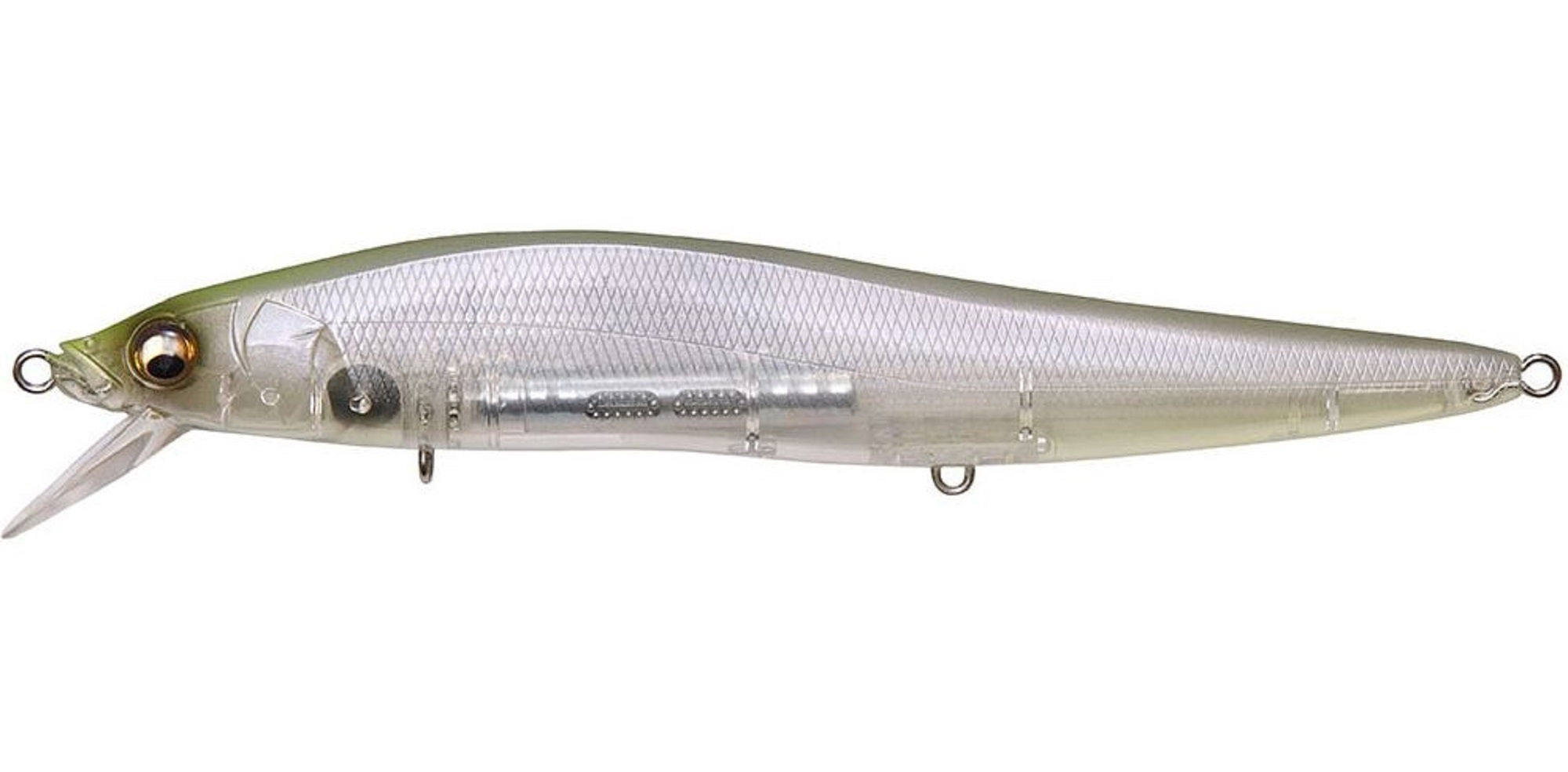 Megabass Vision 110 Oneten Max LBO SW Floating Lure Seethrough Lemon (5016)