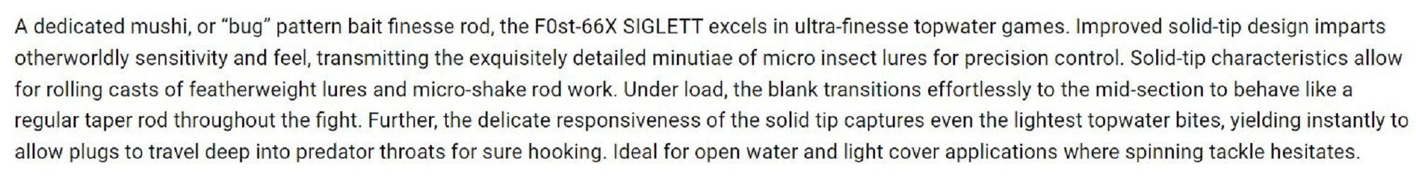 Megabass Rod Baitcast F0st-66X Siglett (2847)