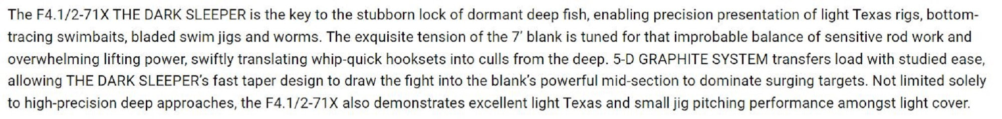 Megabass Rod Baitcast Destroyer P5 F4.1/2-71X Dark Sleeper (2922)