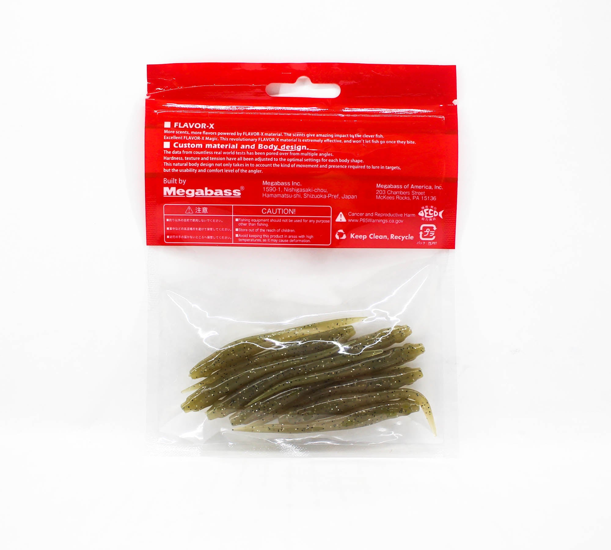 Megabass Soft Lure Hazedong 3 Inches Light Watermelon (0466)