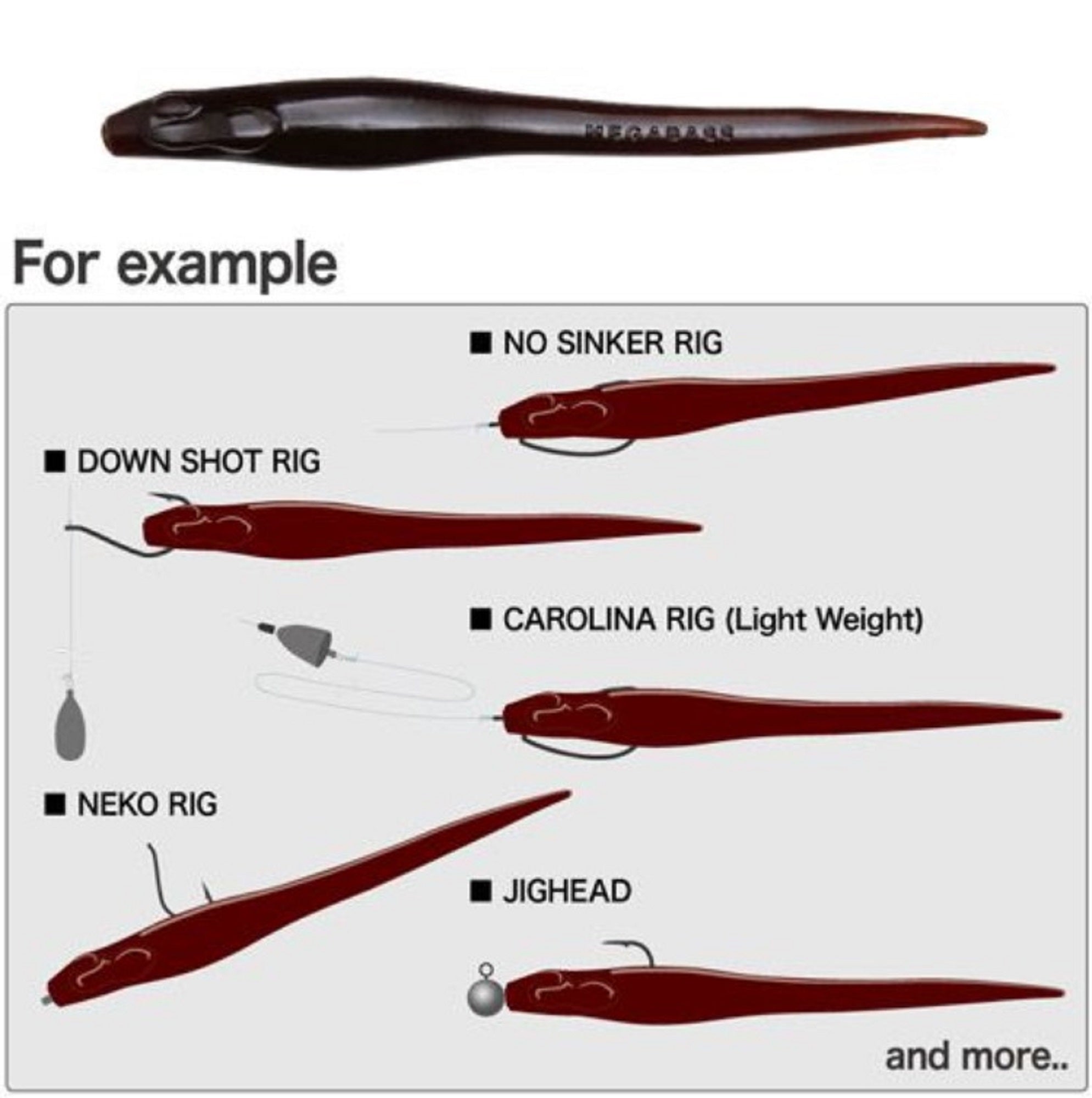 Megabass Soft Lure Hazedong 3 Inches Cinammon/Solid (0534)