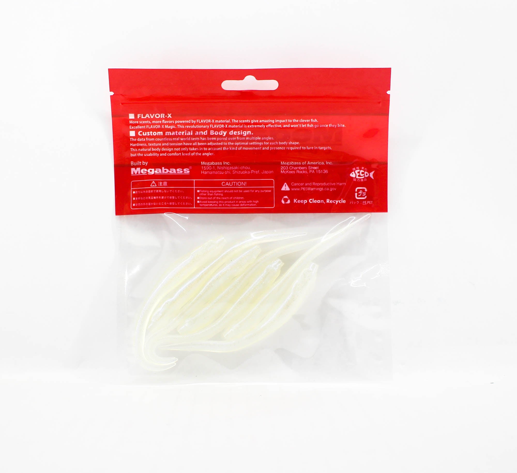Megabass Soft Lure Hazedong 4 Inches Ghost Shad Solid (0671)