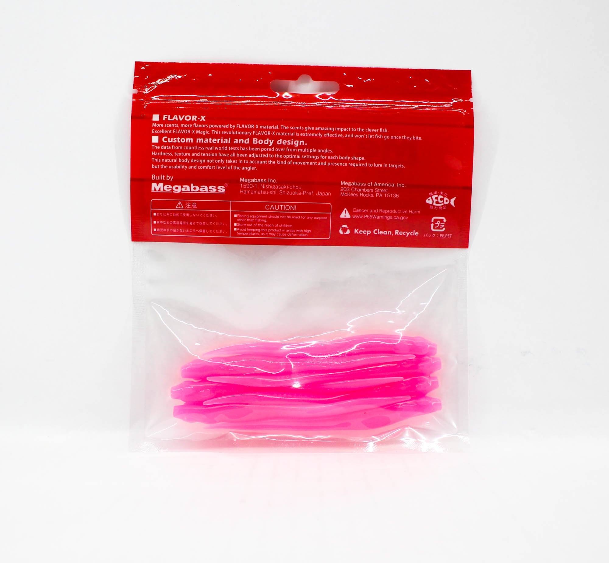 Megabass Soft Lure Hazedong 4 Inches Bed In Pink (0701)