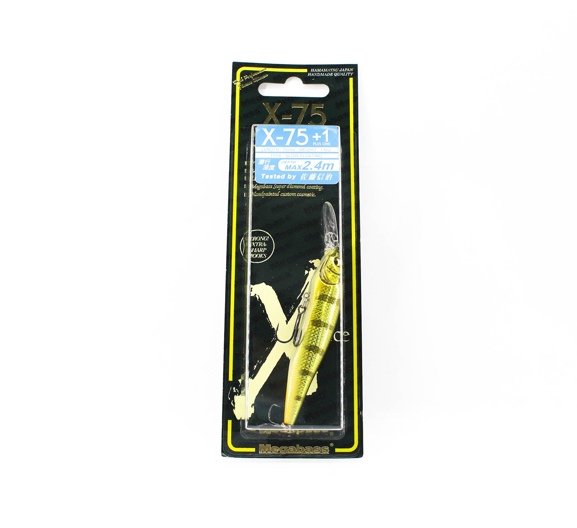 Megabass X-Nanahan +1 75 mm 1/4 oz Floating Lure GG Baby Perch (1401)