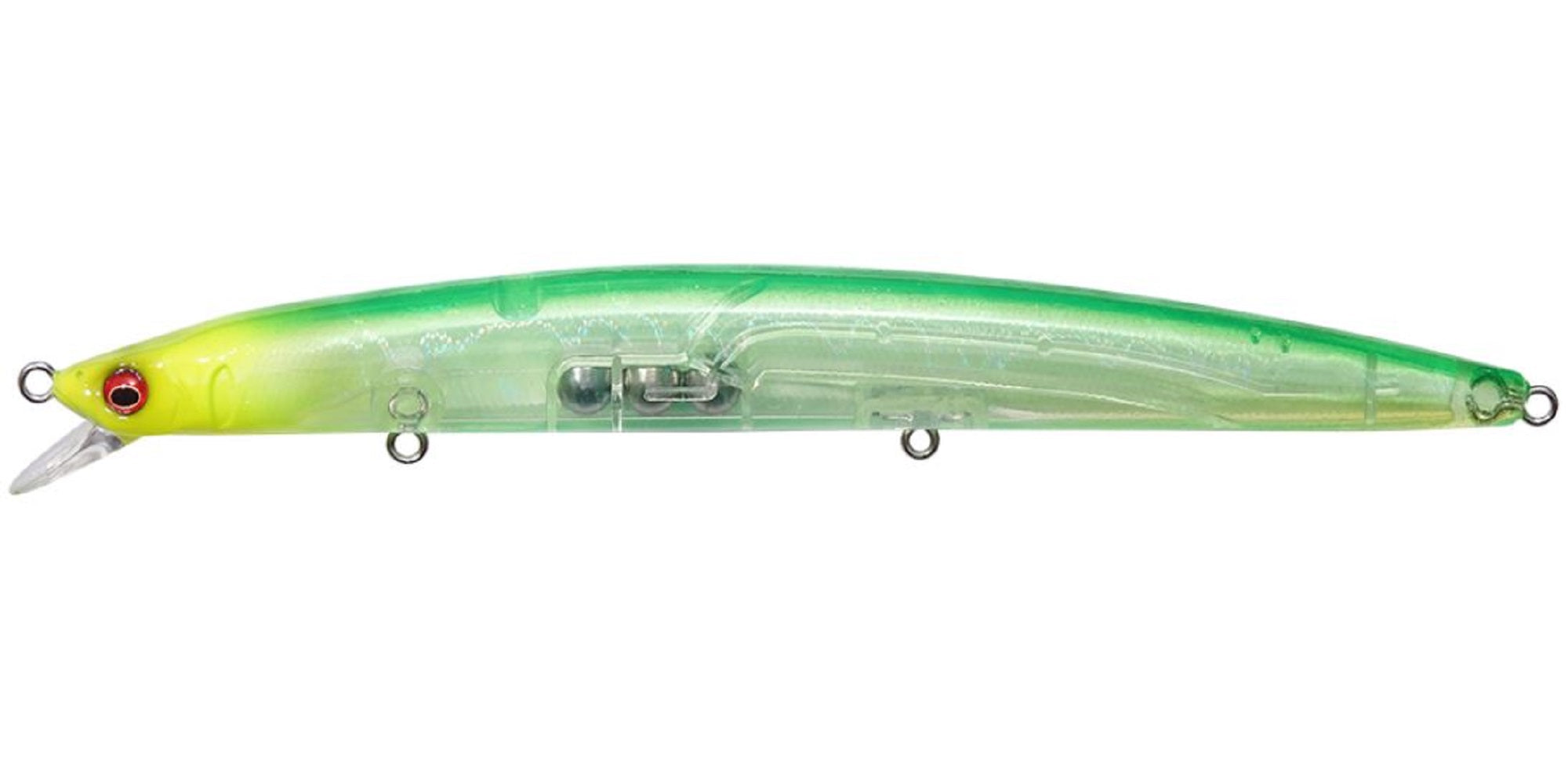 Megabass Cookai Slim 140F Floating Lure GP Sparkling Chart Head (6338)