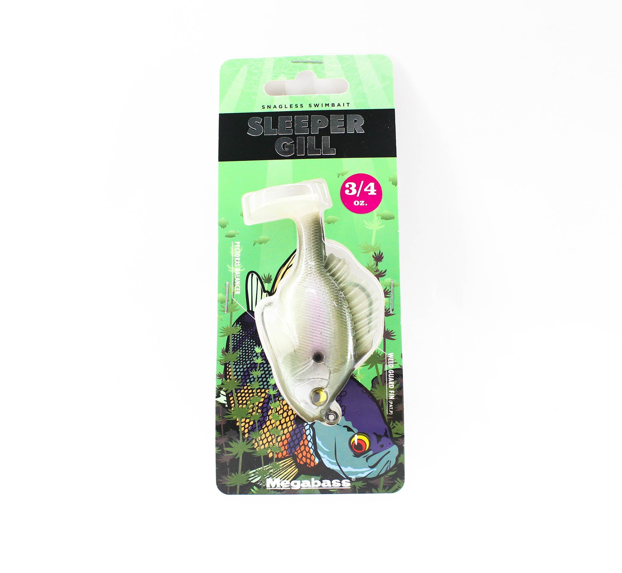 Megabass Soft Lure Sleeper Gill 3.2 Inch 3/4 oz MB Gizzard (8844)