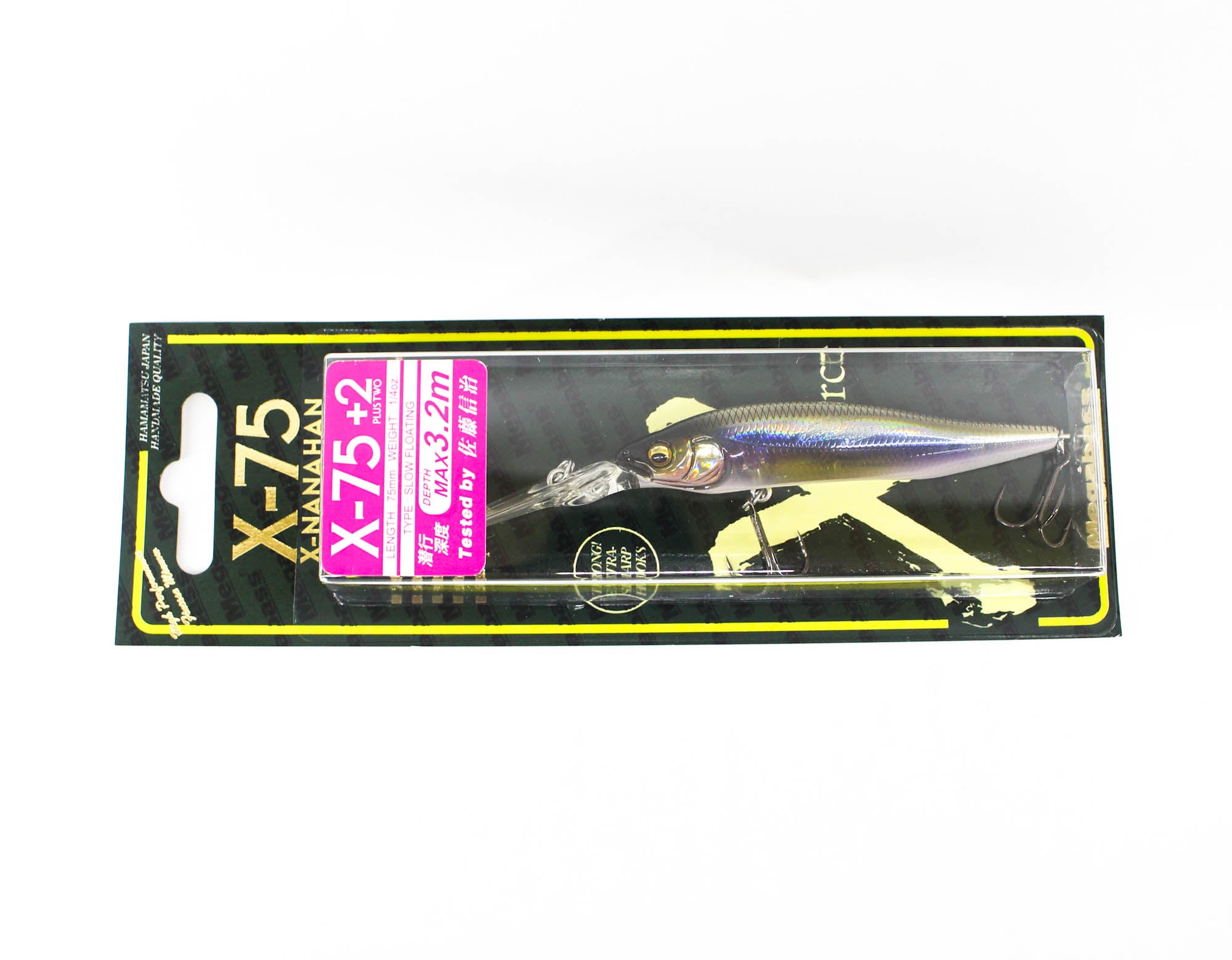 Megabass X-Nanahan +2 75 mm 1/4 oz Floating Lure Kasumi ITO (0281)