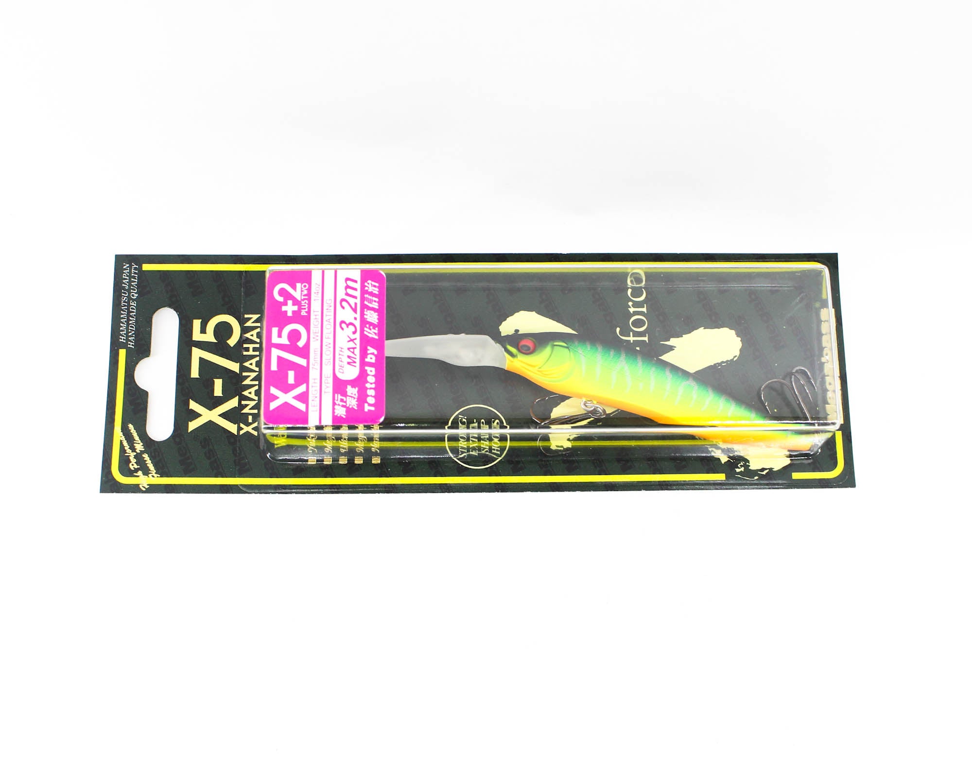 Megabass X-Nanahan +2 75 mm 1/4 oz Floating Lure Mat Tiger (0342)