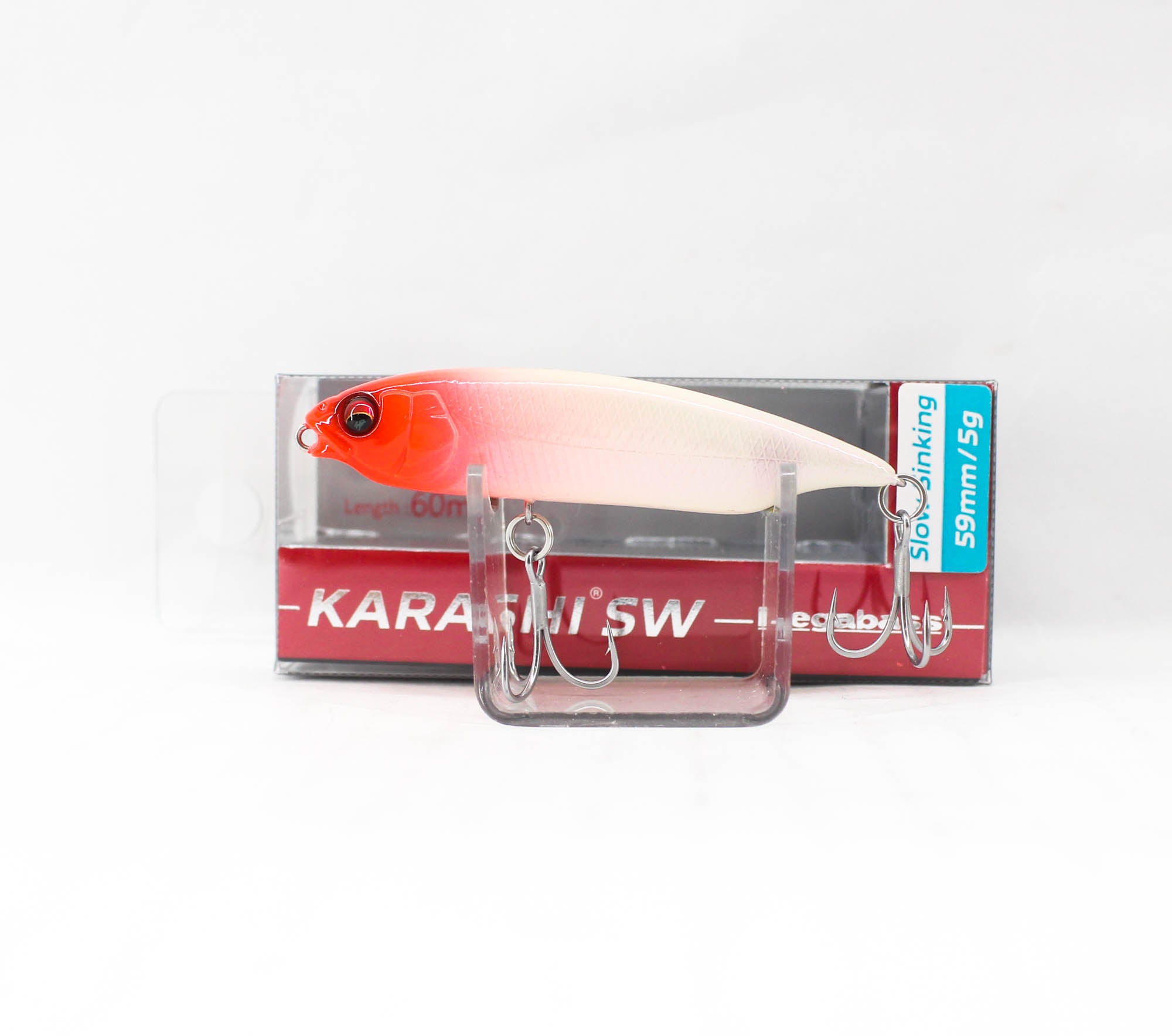 Megabass Karashi SW SS Slow 59 mm 5 grams Sinking Lure Redhead (0731)