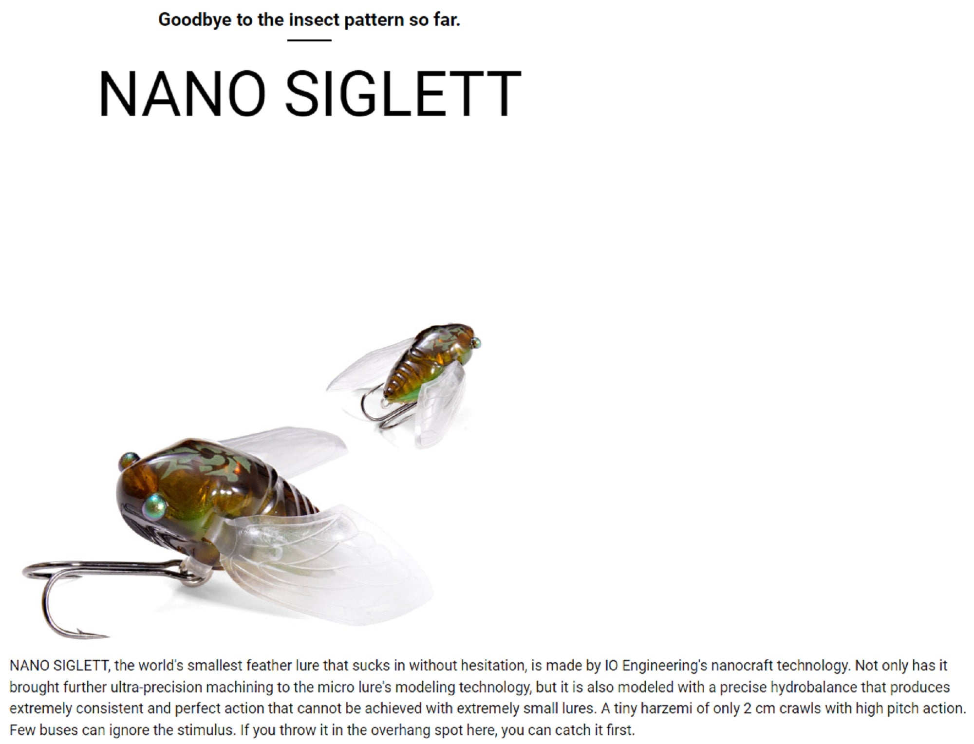 Megabass Nano Siglett 23.8 mm 1.7 grams Floating Lure Haru Zemi (2285)