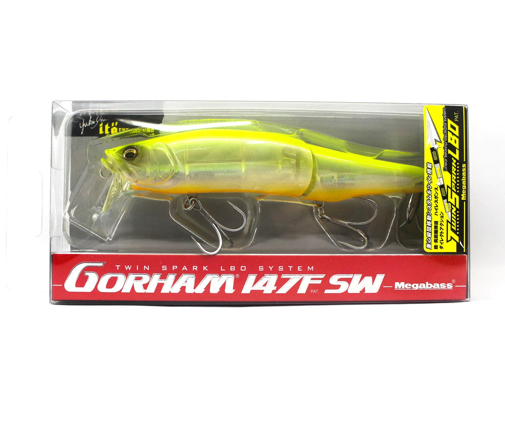 Megabass Gorham 147F SW Floating Lure GP Ghost Chart Back (8638)