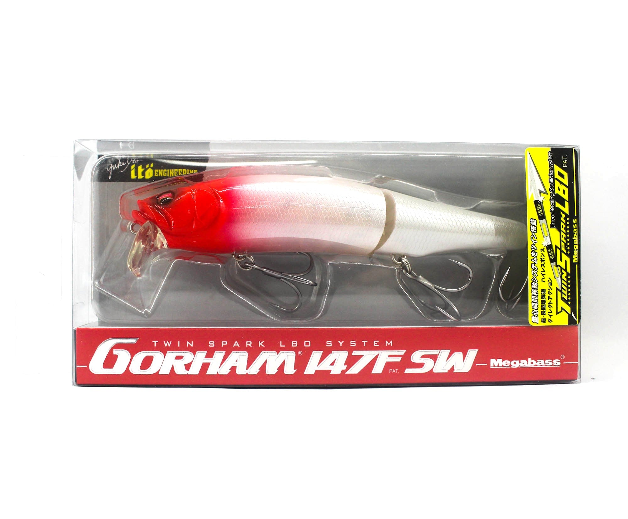 Megabass Gorham 147F SW Floating Lure PM Red Head (8645)