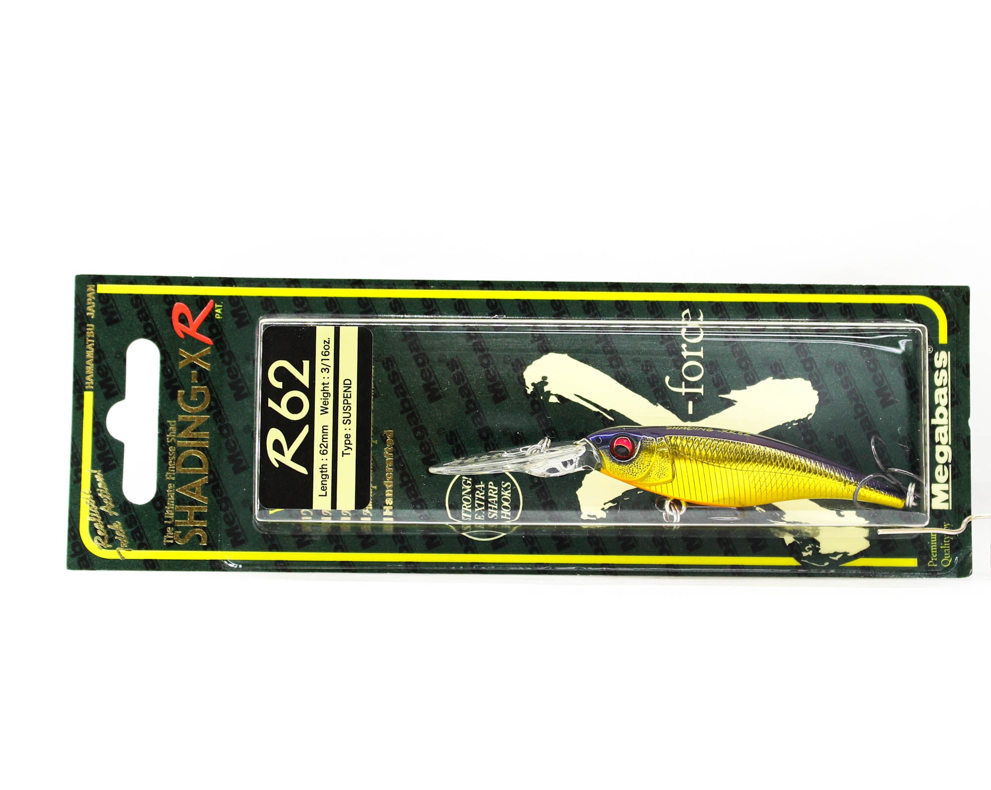 Megabass Shading X R 62SP Suspend Lure M IL Champagne Gold (9994)