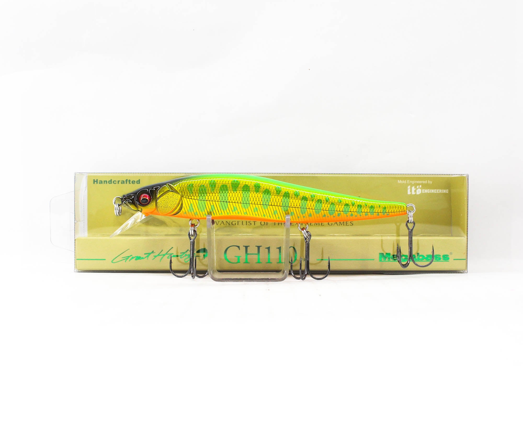 Megabass Great Hunting 110 Floating Lure LZ Lime Back Gold OB (9634)