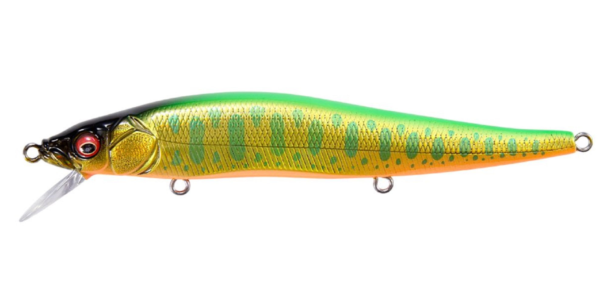Megabass Great Hunting 110 Floating Lure LZ Lime Back Gold OB (9634)