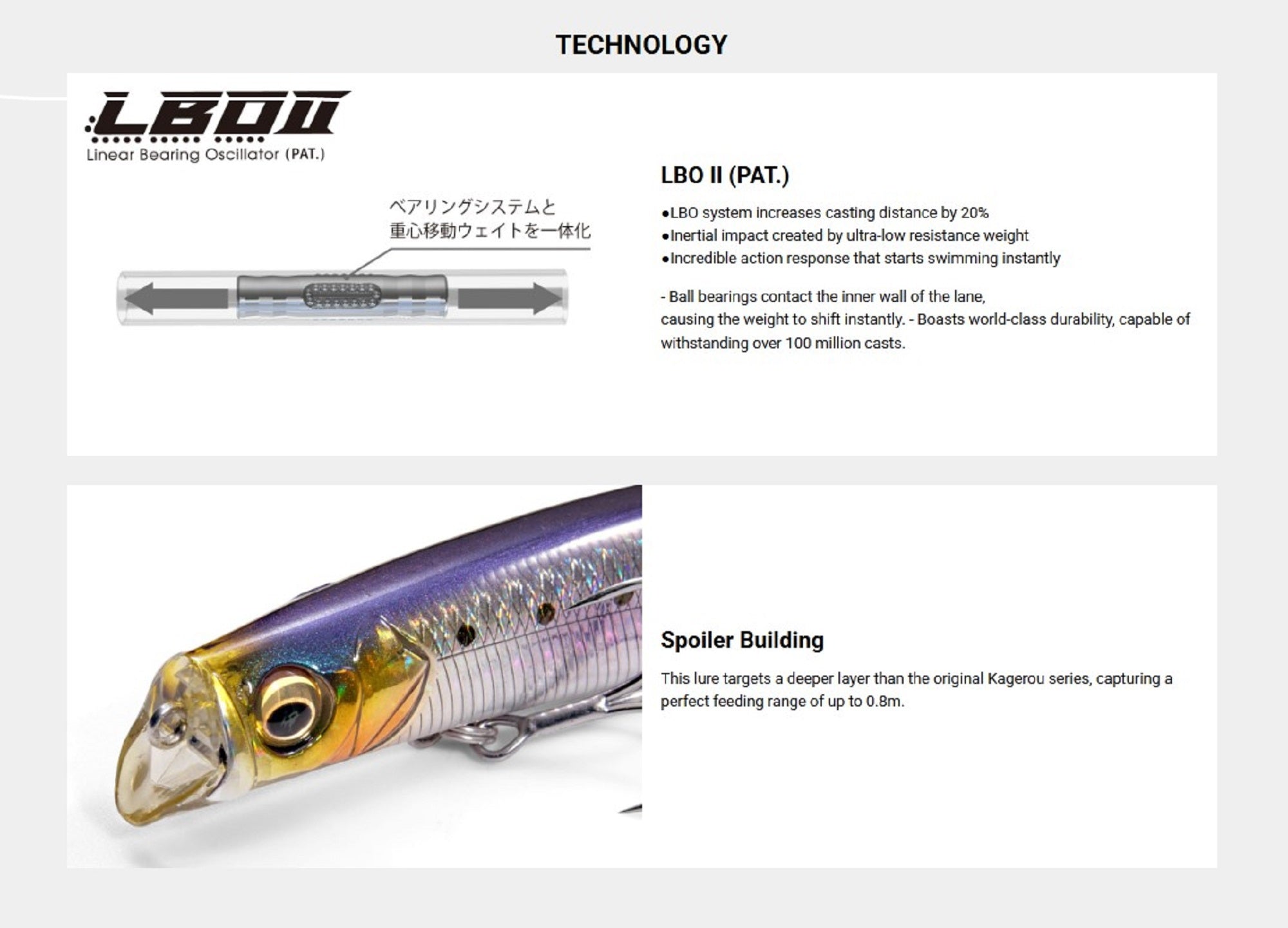 Megabass Kagelou MD 98F Floating Lure GLX Gold Rush (0500)