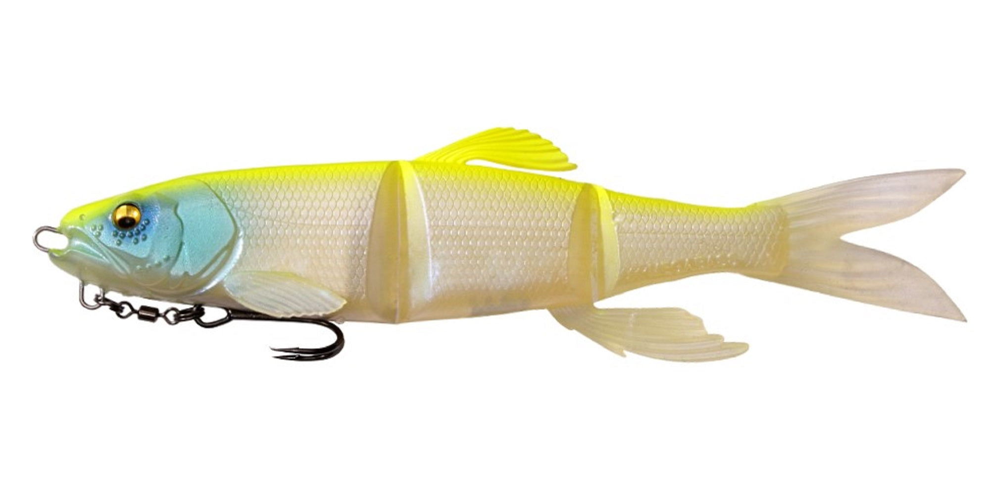 Megabass Soft Lure Mag Draft Hasu 7 Inch Sinking Lure Ghost Chart (4712)