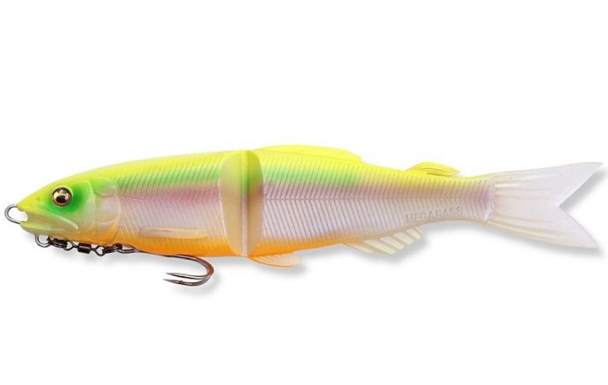 Megabass Soft Lure Mag Draft Ayu 7 Inch Sinking Lure Ghost Chart Back (4866)