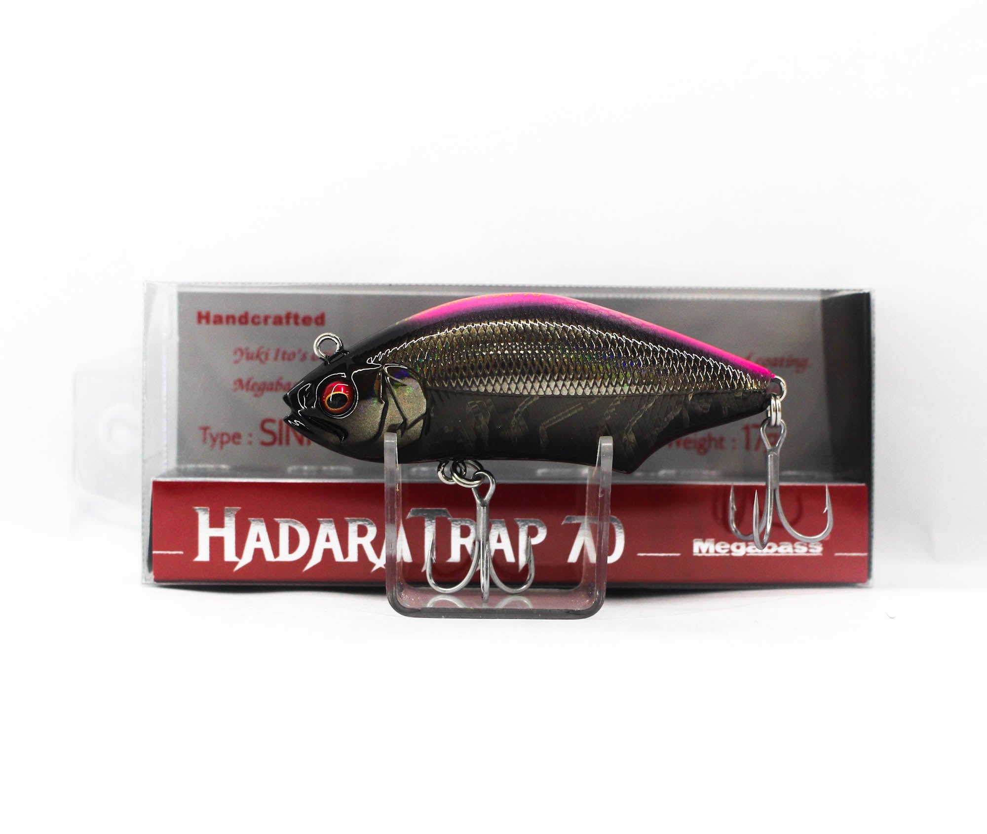 Megabass Hadara Trap 70mm Sinking Lure HT Black Pink Back (2533)