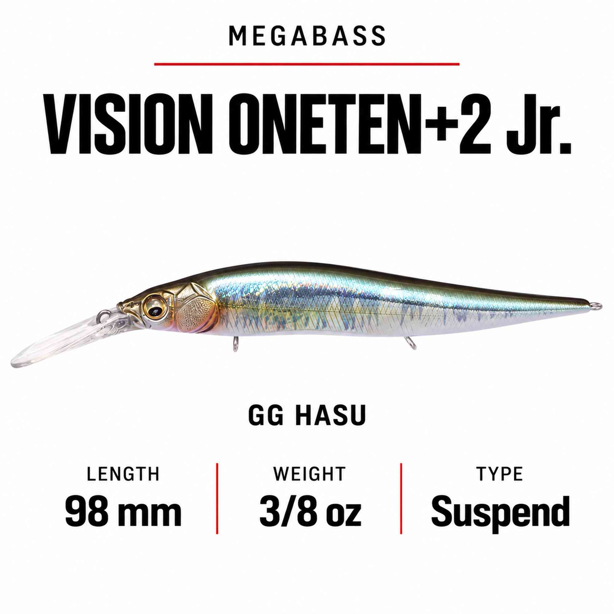 Megabass Vision 110 +2 JR Suspend Lure GG Has (7620)
