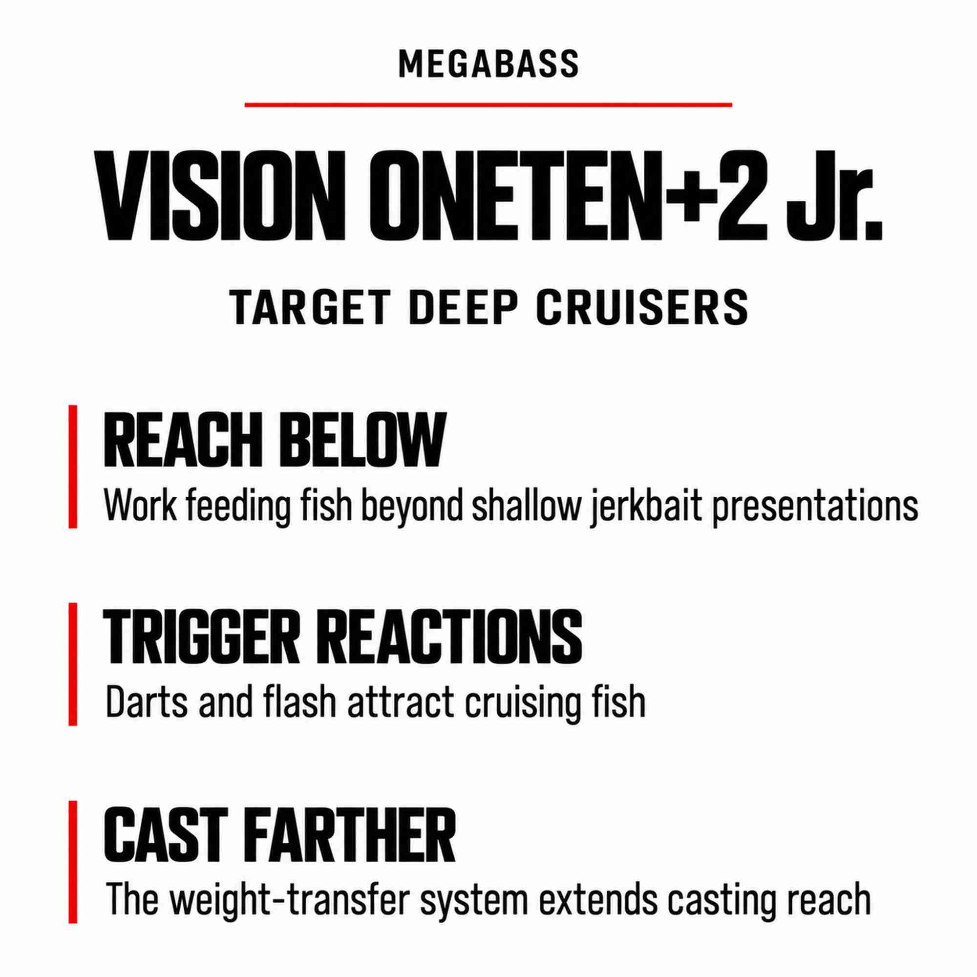 Megabass Vision 110 +2 JR Suspend Lure Aurora Reaction (7705)