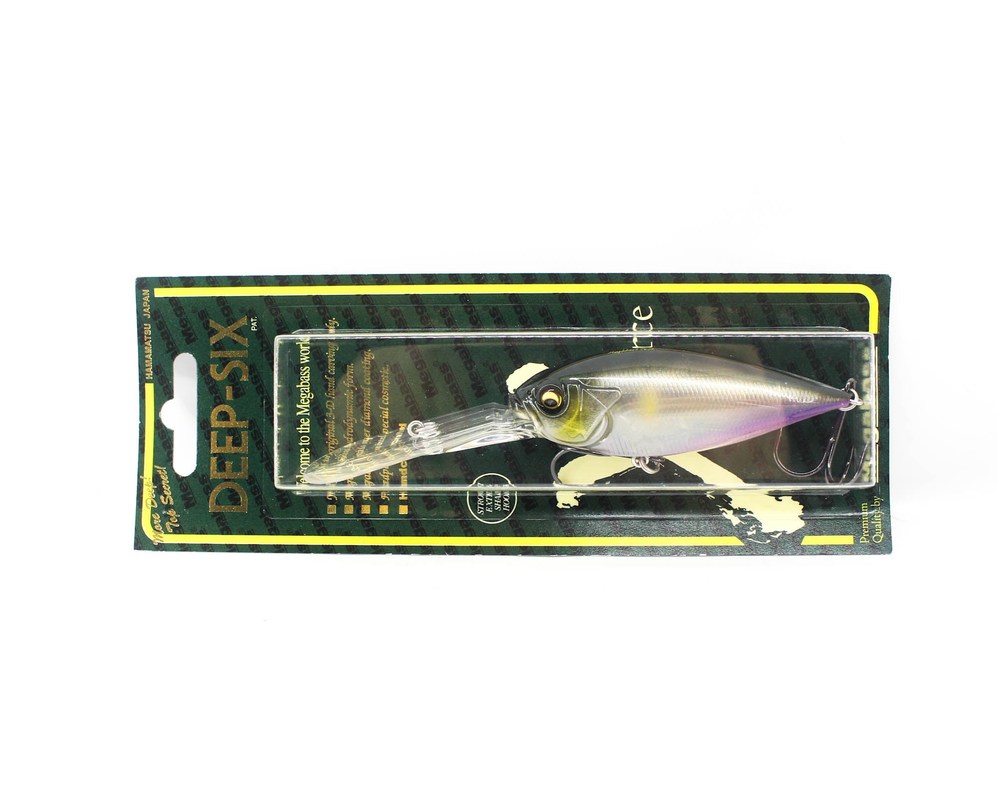 Megabass Deep Six 80 mm 7/8 oz Floating Lure PG Ghost Ayu (8207)