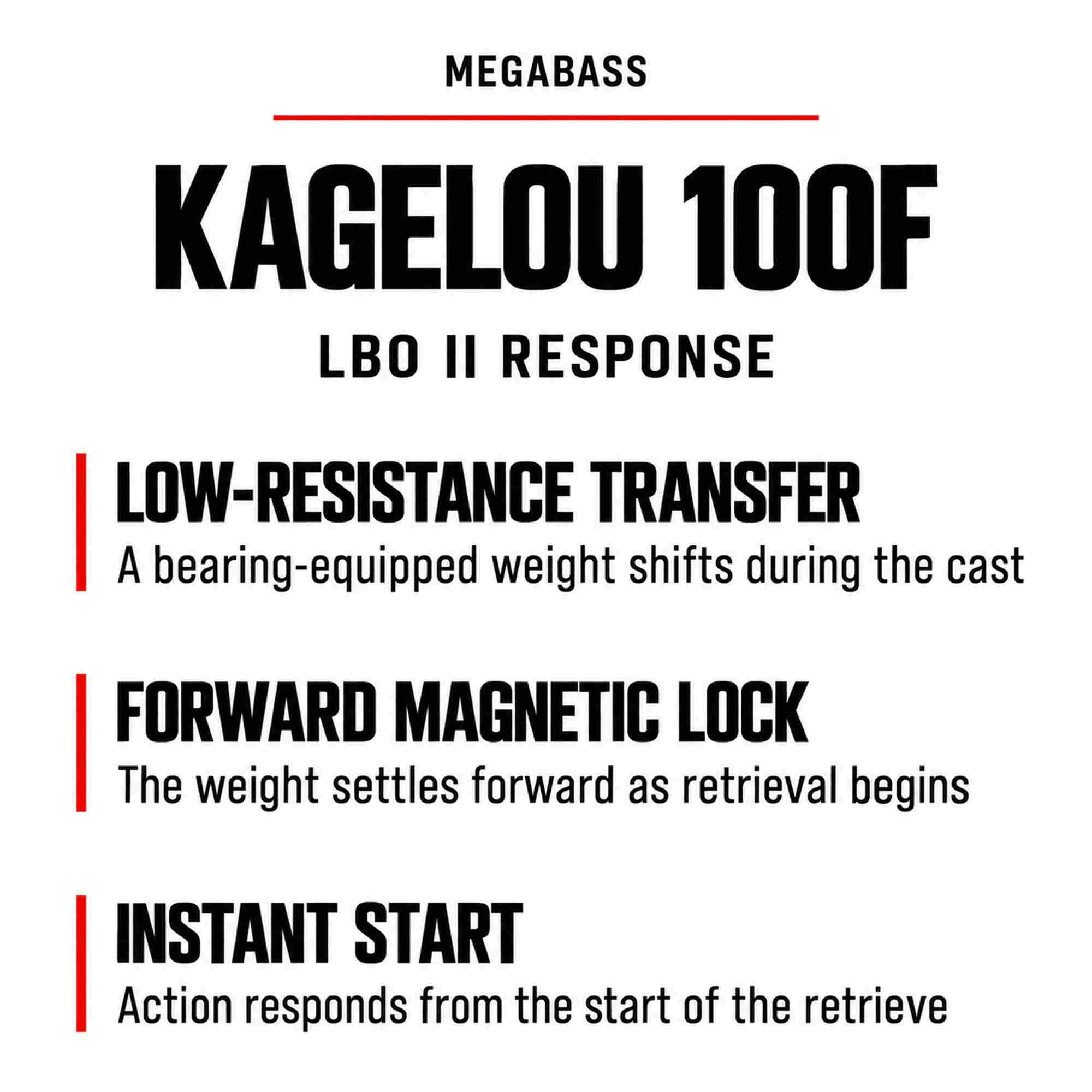 Megabass Kagelou 100F Floating Lure GG Akakinbora CH (9877)