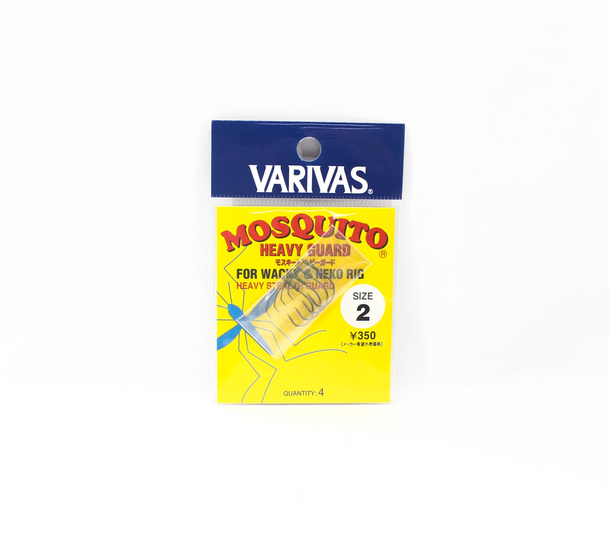 Varivas Mosquito Wacky Worm Hook Heavy Guard Size 2 (4076)