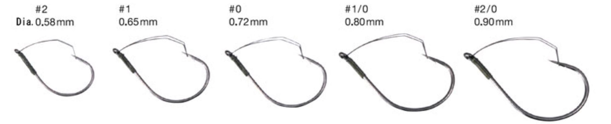 Varivas Mosquito Wacky Worm Hook Heavy Guard Size 1/0 (4106)